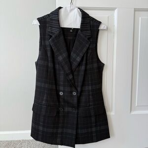 Liverpool Plaid Blazer Vest